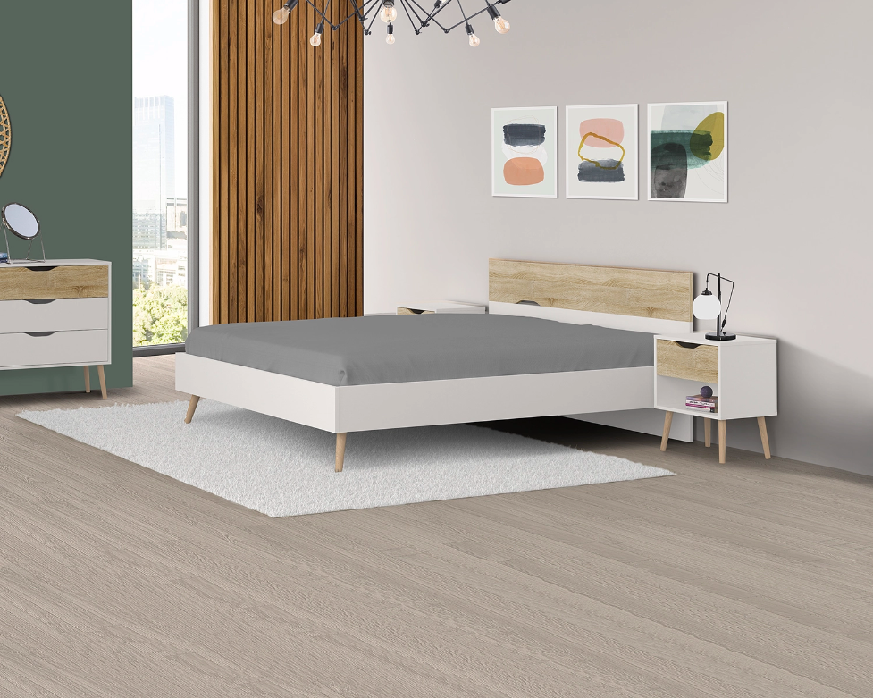 Lourini - Cama casal simples Faro